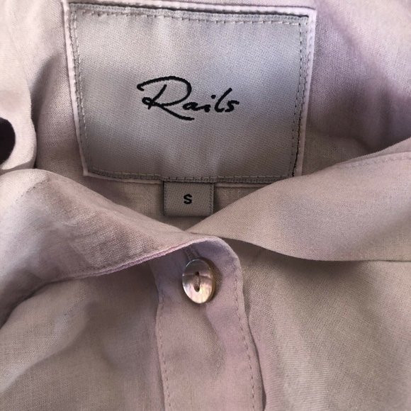 Rails Anna Top Aurora White Tie Dye Long Sleeve S NWOT $148 - Picture 7 of 7